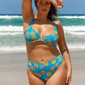 Berlook Plus Size Floral Bikini Set 18 | 2X | NWT